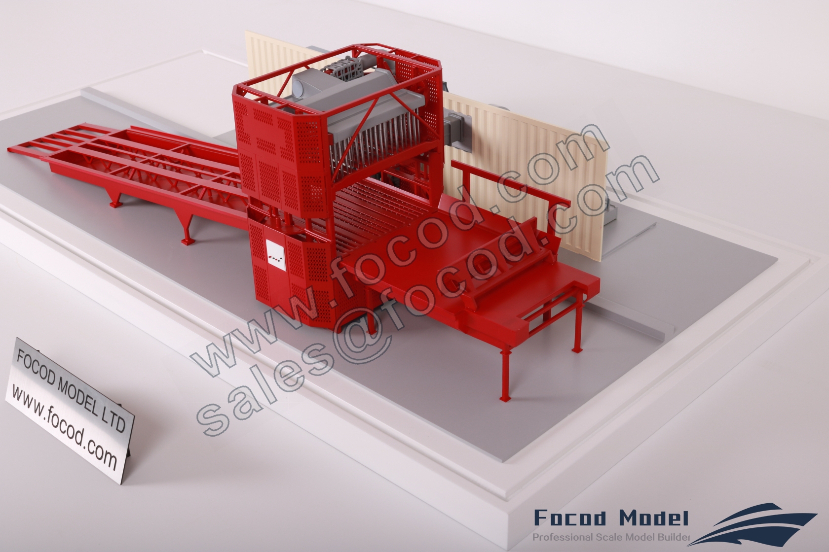 custom made model of Chinook Hay Dryer